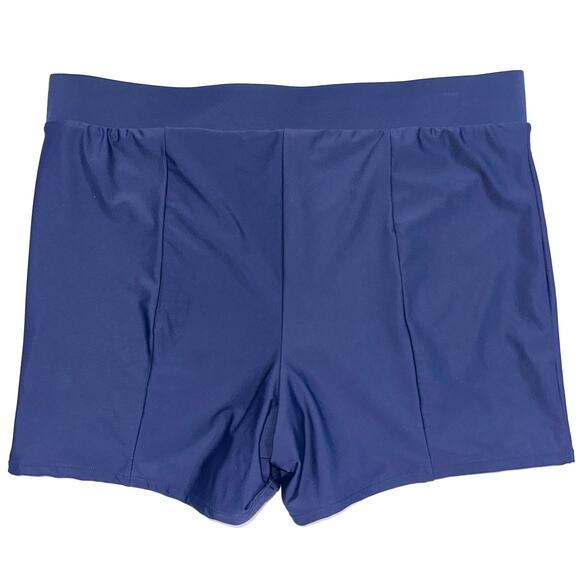 Retro Chic Torrid Ultra High Rise Navy Blue Sailor Button Swim Short Size 2X - Picture 8 of 11